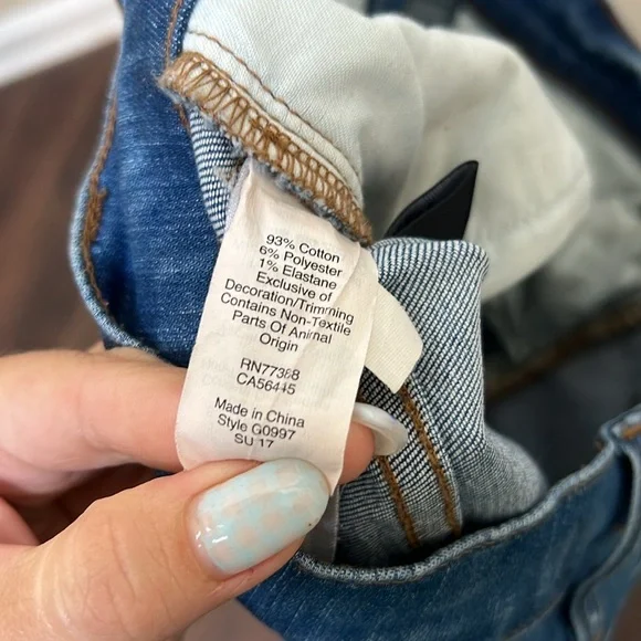 🌼 5/$25 Sale 🌼 Madewell Cali Demi-Boot Raw Hem Jeans Medium Wash - Picture 5 of 6